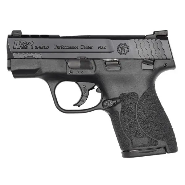 pc m&p 9 shield m2.0 ported nts blk 9mm luger 3.1in 8rnd sf