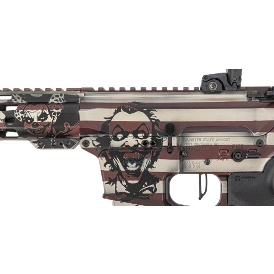 PSA Custom 4" 9mm 1:10 Pistol W/ PSA Custom Flatbow FCG, Magpul Mbus Sights - Sweettooth - Image 3