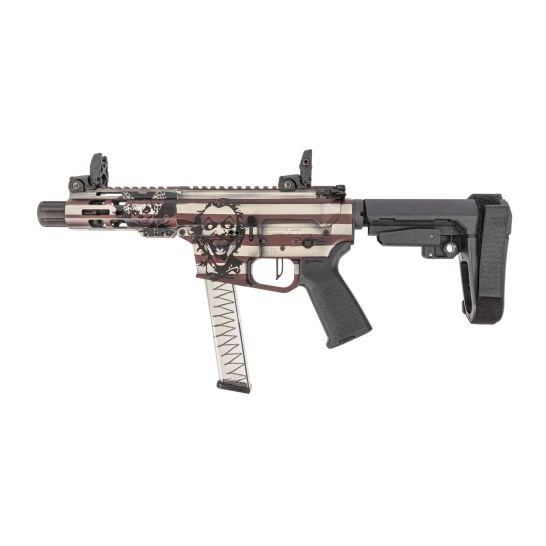 PSA Custom 4" 9mm 1:10 Pistol W/ PSA Custom Flatbow FCG, Magpul Mbus Sights - Sweettooth - Image 4